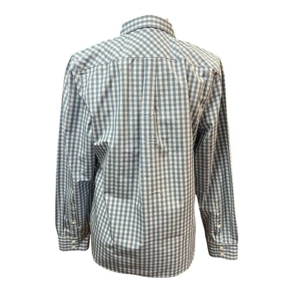 UNTUCKIT Womens Crispo Gingham Checkered Button Down Top~Size 6~Blue White - Picture 6 of 11